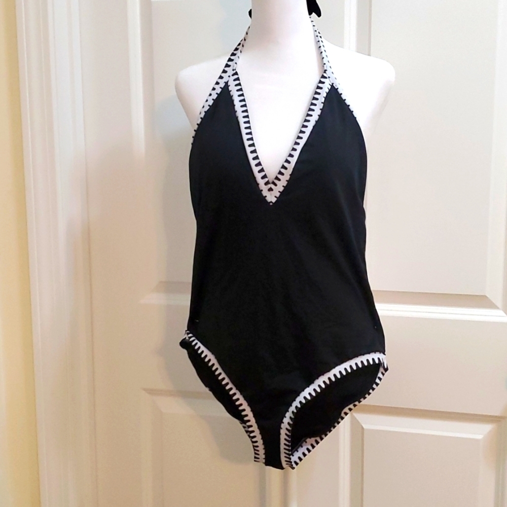 Ecruve Cancun Halter Top Swimsuit SZ L 10-12